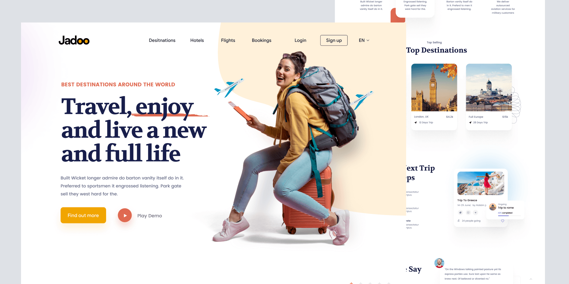 Landing Page React